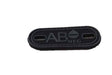 AB Negative blood type patch (Black) (Fits boot lace)
