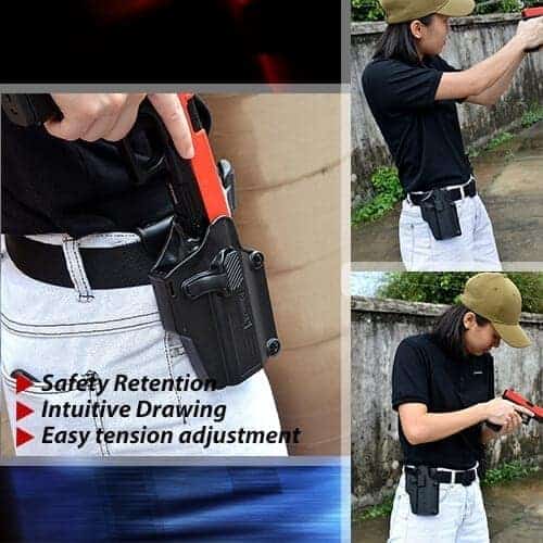Amomax Per-Fit Adjustable Universal Multi-Fit Holster (Right Handed)