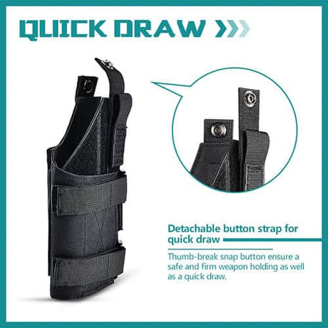 Amomax Universal Fabric Light Bearing Holster - Olive Drab