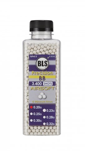 BLS 0.25g Bottles 3400 Round Supreme Grade Airsoft BB's