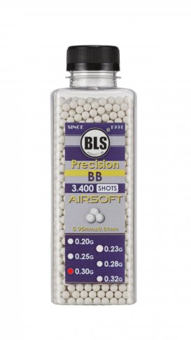 BLS 0.30g Bottles 3400 Round Supreme Grade Airsoft BB's