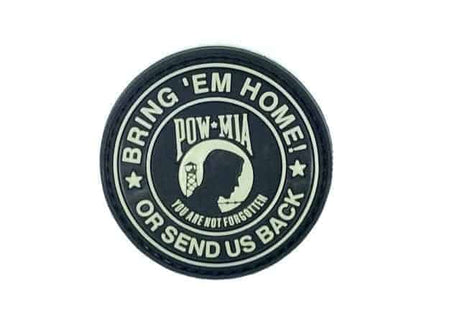 Bring 'em home, or send us back patch (Black)