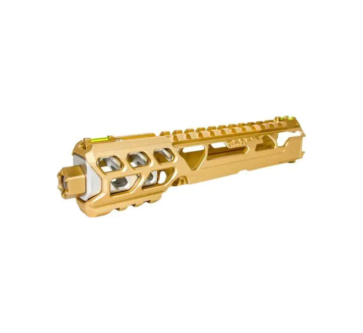 CTMA FUKU-2 CNC Aluminium Upper Slide Set - (Short) CUTOUT GOLD/SILVER