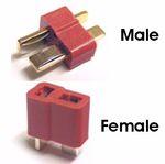 Deans Connector (female) with heat shrink tube