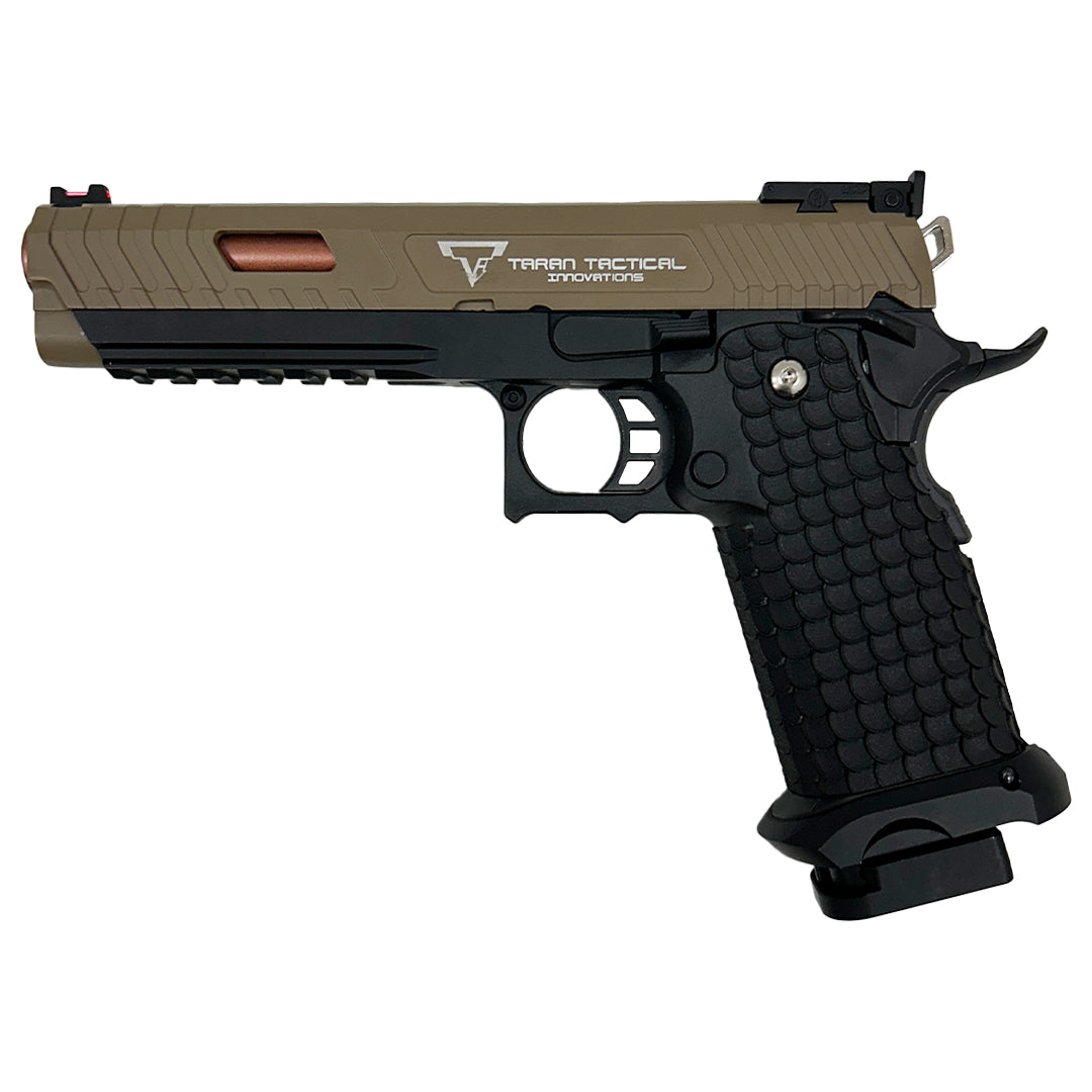 E&C Hi-Capa 5.1 TTI GBB Pistol - Tan Slide/Black Frame