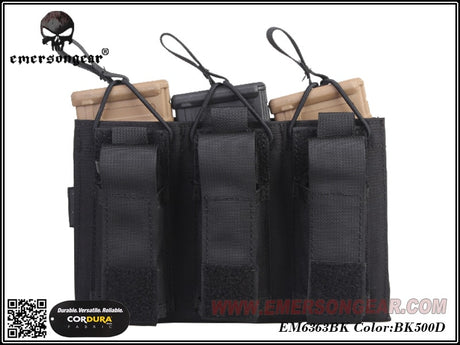 Emerson 5.56 and Pistol Triple Open Top Magazine Pouch