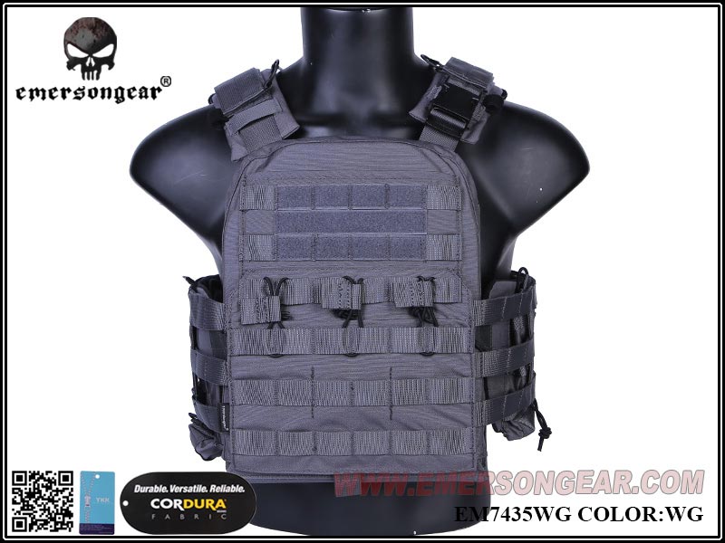 Emerson Gear Navy Cage Style Tactical Vest - Wolf Grey