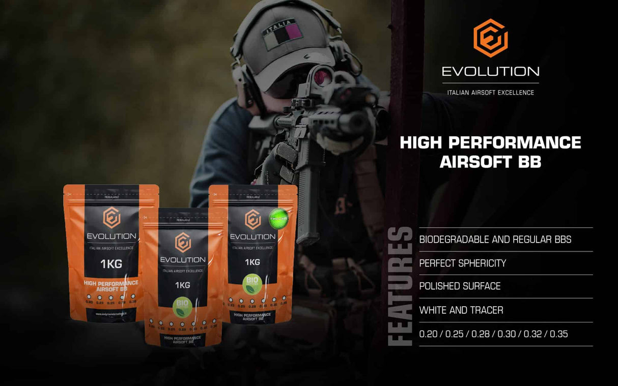 Evolution High performance 0.20g BB's 1KG