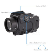 FMA LR-F8G Sub Tactical Light With Green Laser