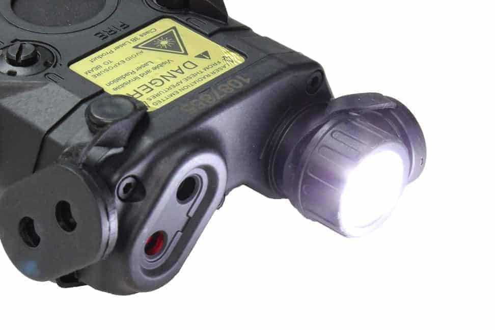 FMA PEQ LA5 LED White Light + Red Laser With IR Black
