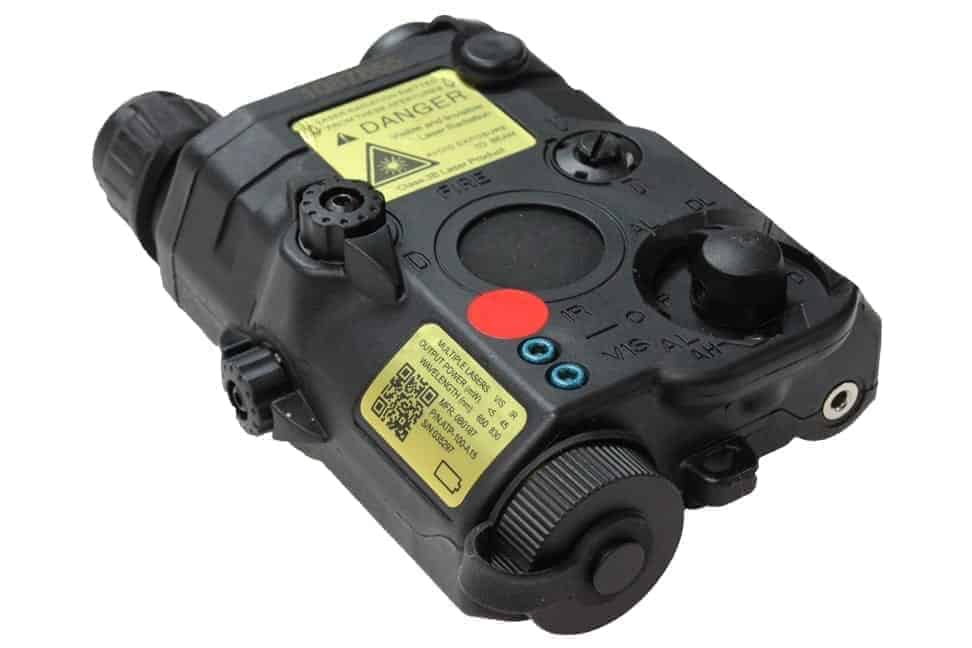 FMA PEQ LA5 LED White Light + Red Laser With IR Black