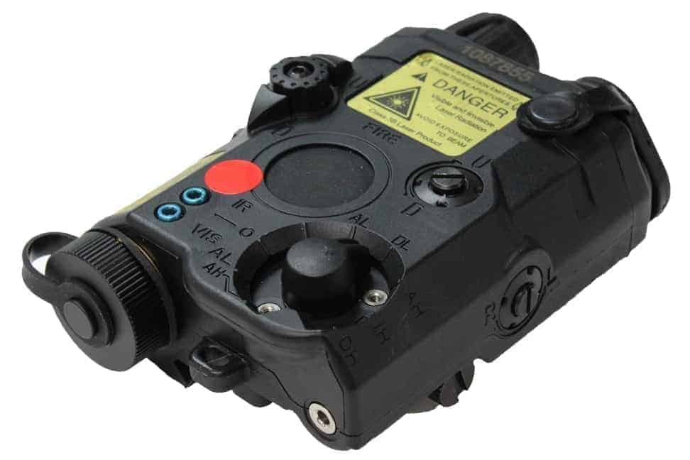 FMA PEQ LA5 LED White Light + Red Laser With IR Black