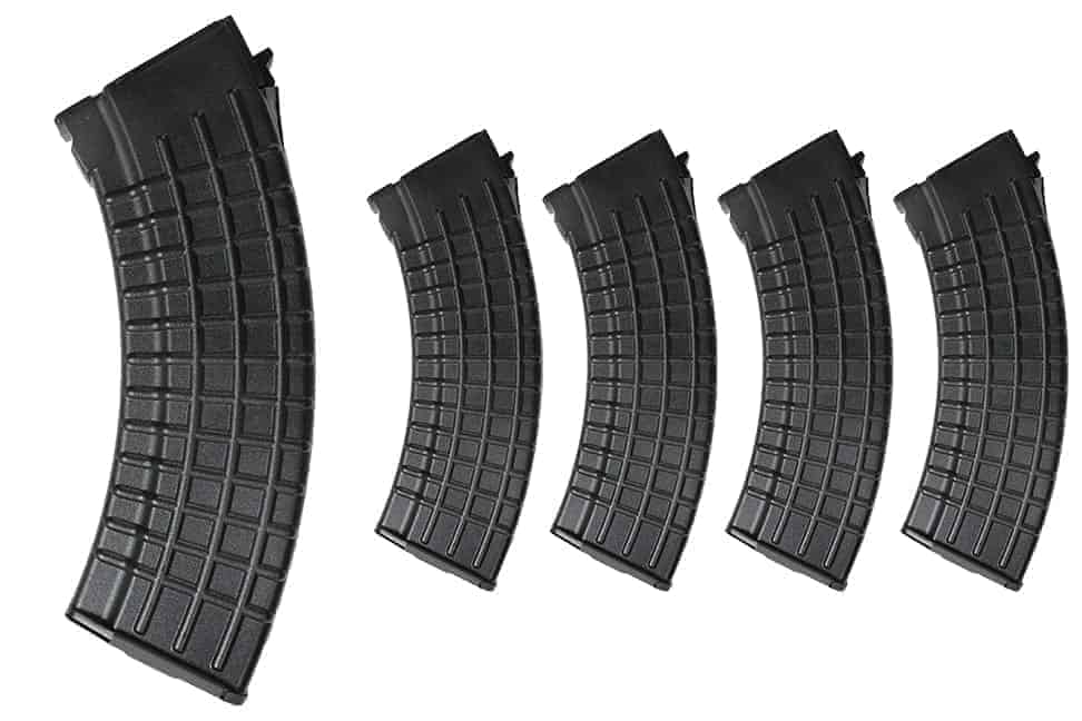 King Arms 140 round AK waffle mid caps x5