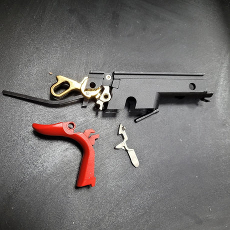 King Arms Predator 1911 Hammer Set and Housing Red & Gold (Unboxed)
