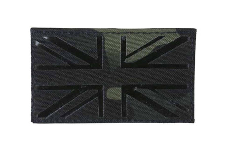 Kombat UK flag laser cut patch - BTP Black