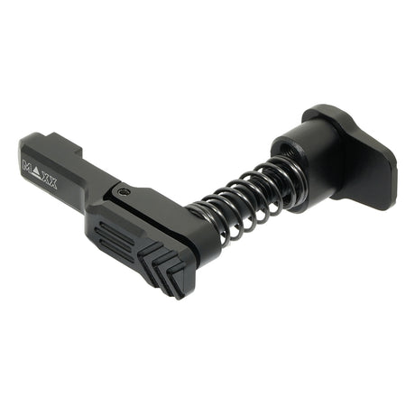 MAXX CNC Aluminium Advanced Magazine Release (Style A) (Black) (for MTW M4)-Socom Tactical Airsoft