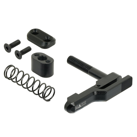MAXX CNC Aluminium Advanced Magazine Release (Style C) (Black) (for MTW M4)-Socom Tactical Airsoft