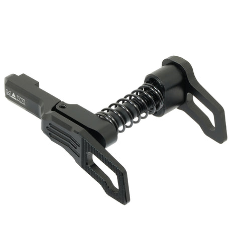 MAXX CNC Aluminium Advanced Magazine Release (Style B) (Black) (for MTW M4)-Socom Tactical Airsoft