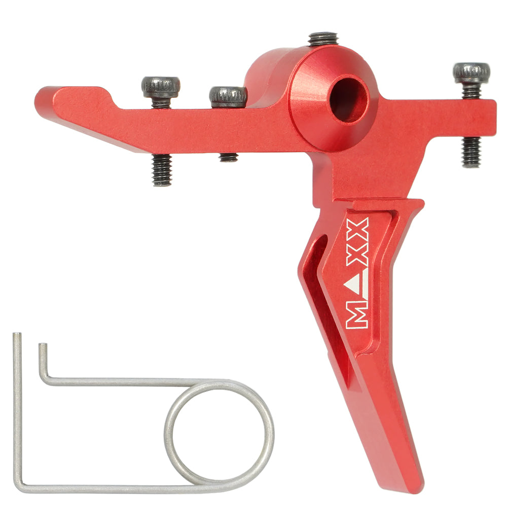 Maxx CNC Aluminum Advanced Speed Trigger (Style B) (Red) For MTW