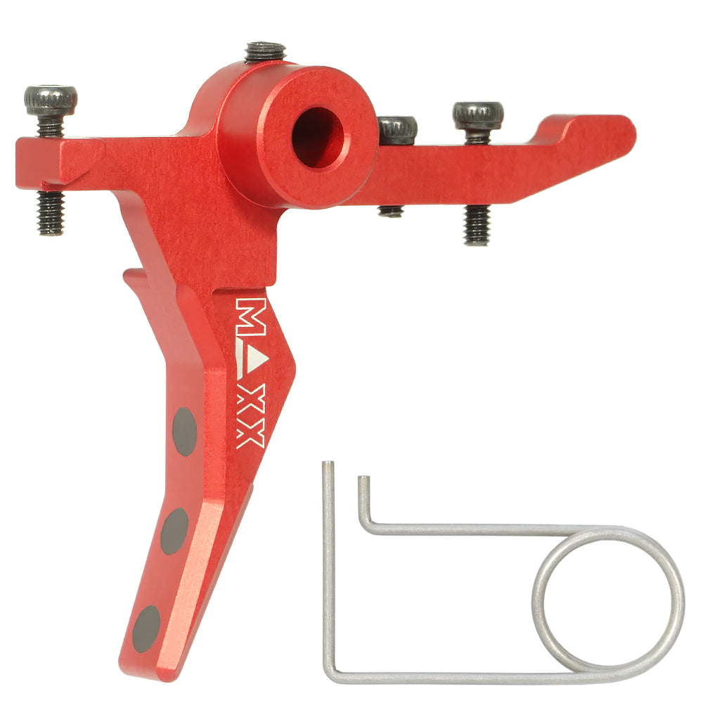 Maxx CNC Aluminum Advanced Speed Trigger (Style B) (Red) For MTW