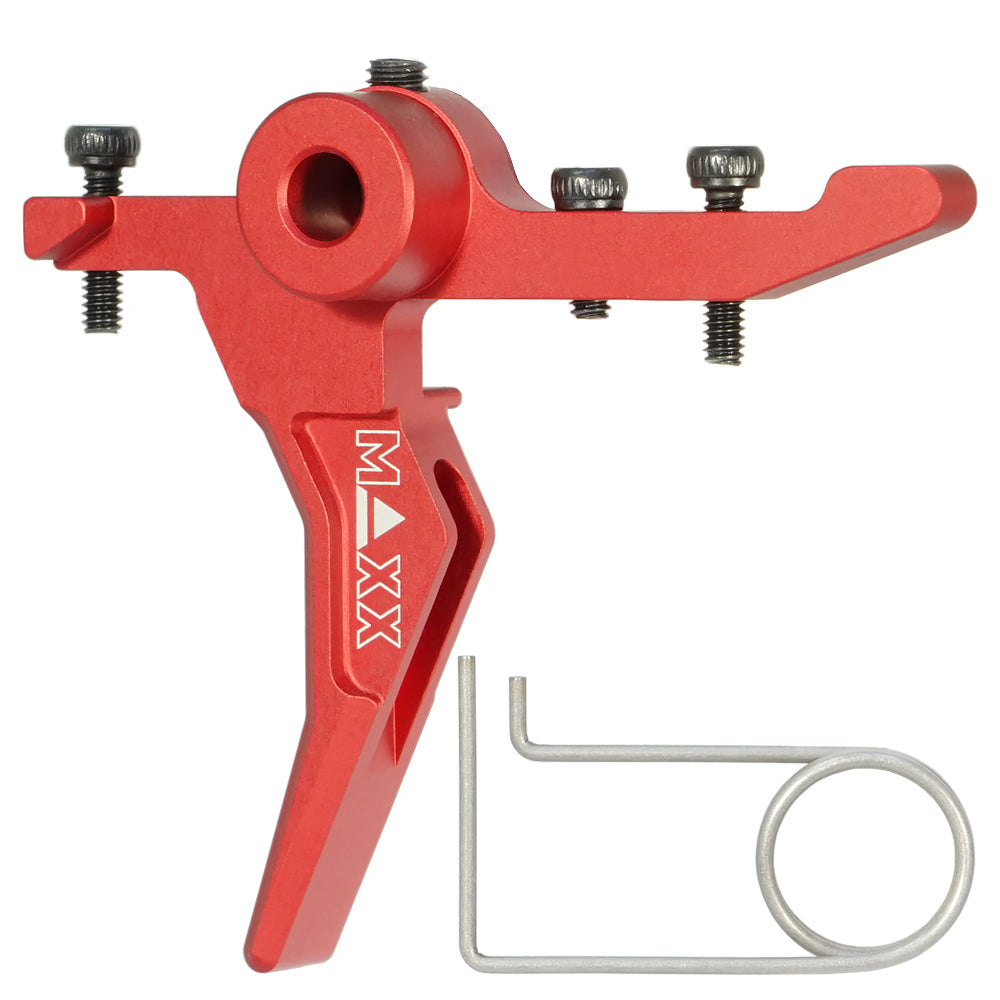 Maxx CNC Aluminum Advanced Speed Trigger (Style B) (Red) For MTW