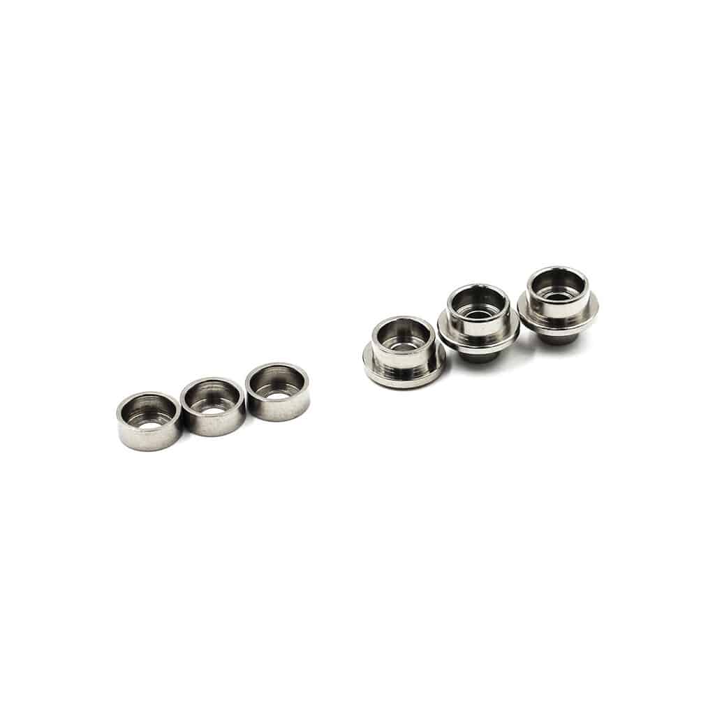 Modify 6.1mm Stainless Steel Modular Gearset Bushings (Smooth)