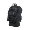 Novritsch ASPC 1.2 airsoft plate carrier in Black with front flap