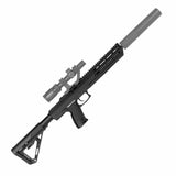 Novritsch SSX303 Stealth Gas Rifle with scope and suppressor in a DMR setup
