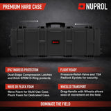 Nuprol Premium Black Case with Velcro Patch (Pick n Pluck Foam)