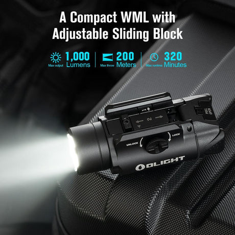 Olight PL-3S Valkyrie Rail Mountable LED Torch - Tan-Socom Tactical Airsoft