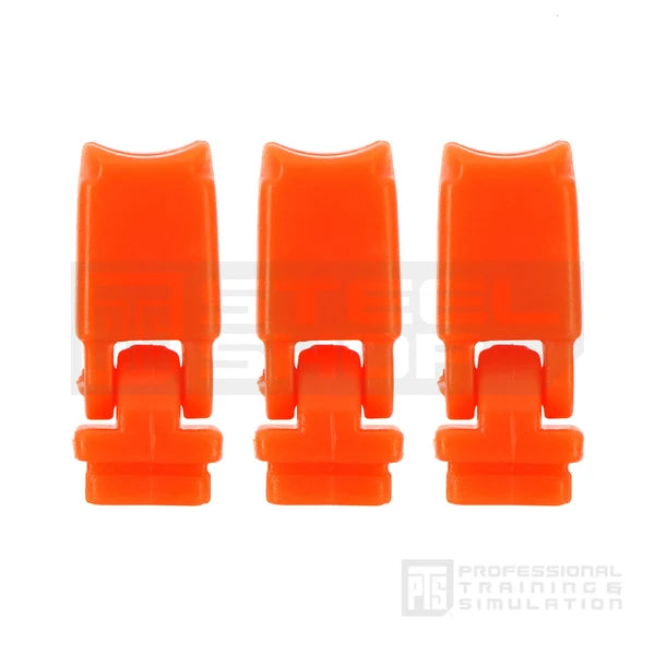 PTS orange magazine followers 3 pack for EPM and EPM1 AEG magazines