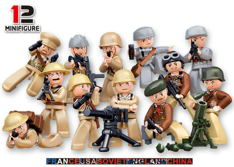 Sluban WWII Mini Figures in Bag