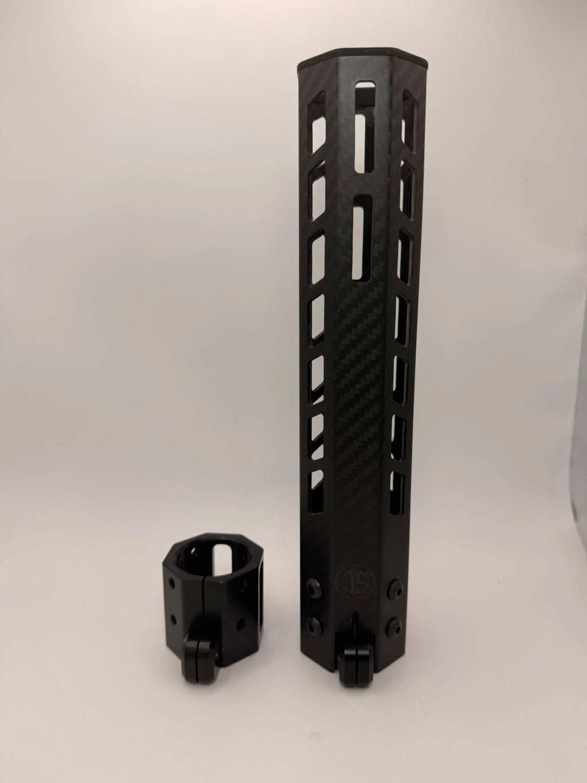 Strike Carbon 50mm wide 3K woven carbon fibre handguard with M-LOK slots