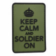 TPB Keep Calm And Soldier On Patch (Olive)