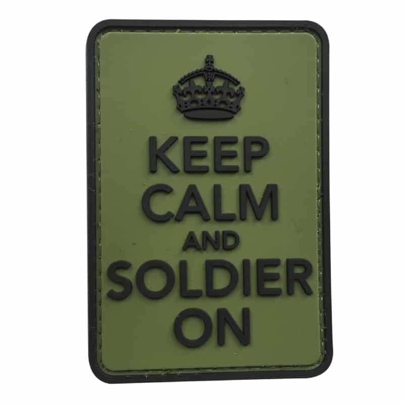 TPB Keep Calm And Soldier On Patch (Olive)