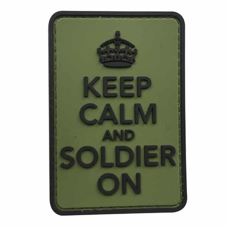 TPB Keep Calm And Soldier On Patch (Olive)