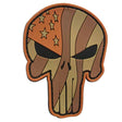 TPB Patriot Punisher Skull Patch (Tan)