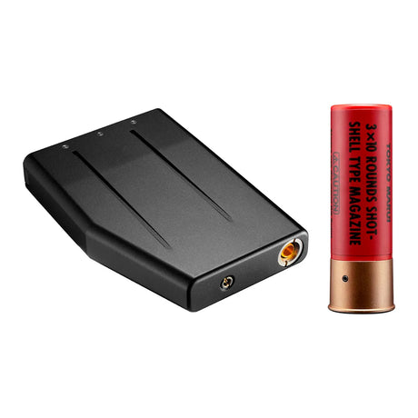 Tokyo Marui M870 gas tank and 30-round shotgun shell magazine