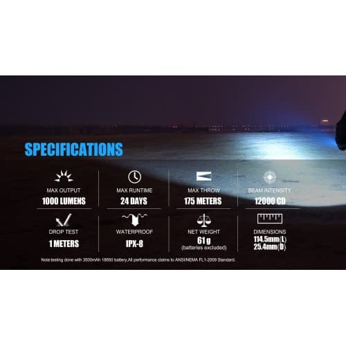 TrustFire E3R Rechargeable EDC Flashlight