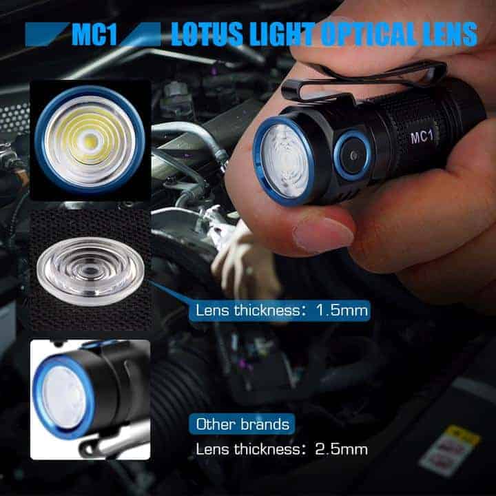 TrustFire MC1 Rechargeable EDC Flashlight