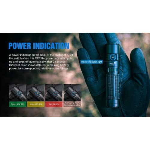 TrustFire MC3 EDC Magnetic Rechargeable Flashlight
