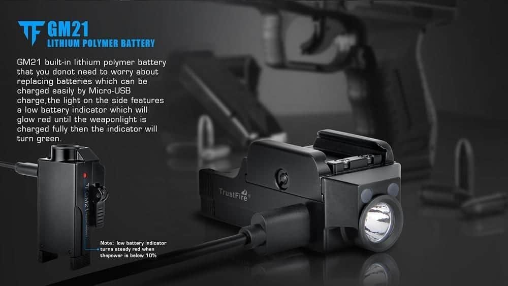TrustFire Rechargeable GM21 Pistol Light