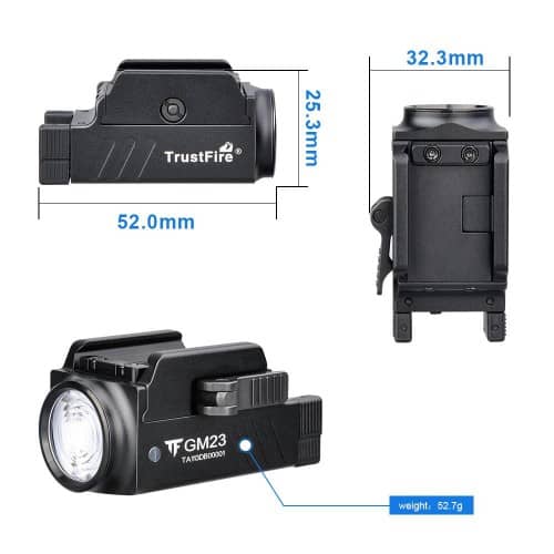 TrustFire Rechargeable GM23 Pistol Torch