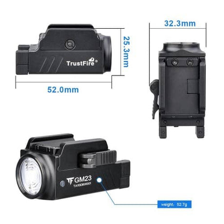 TrustFire Rechargeable GM23 Pistol Torch