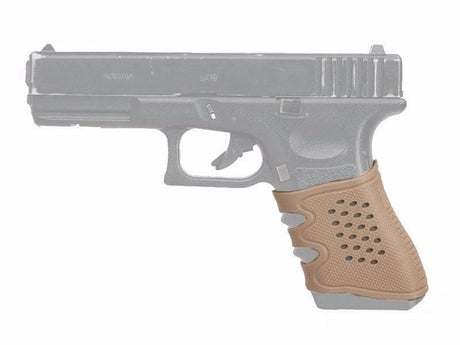 Universal Glock Rubber Grip - Tan