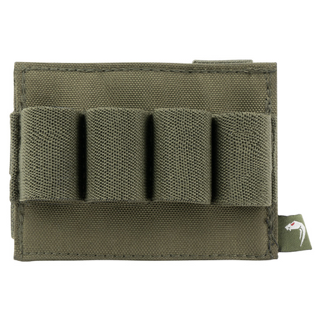 Viper Tactical Modular Shotgun Cartridge Holder - 4 Shell MOLLE (Black / Green)