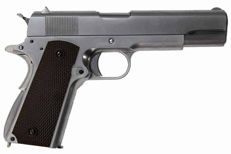 WE M1911 Full Metal Airsoft Gas Blowback Pistol (Silver)