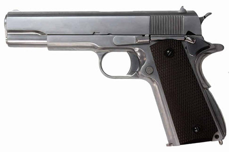 WE M1911 Full Metal Airsoft Gas Blowback Pistol (Silver)