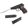 WE Makarov w/ Silencer & Extended Barrel - Brown grip