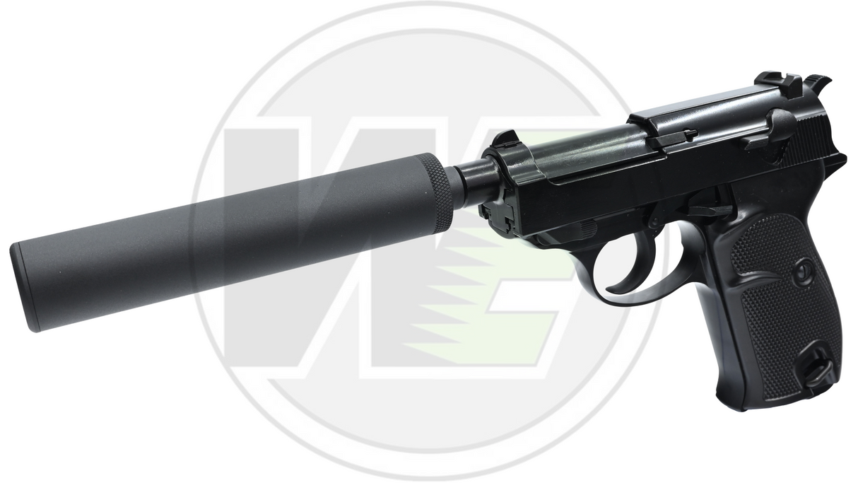 WE p38 Short with Silencer GBB pistol